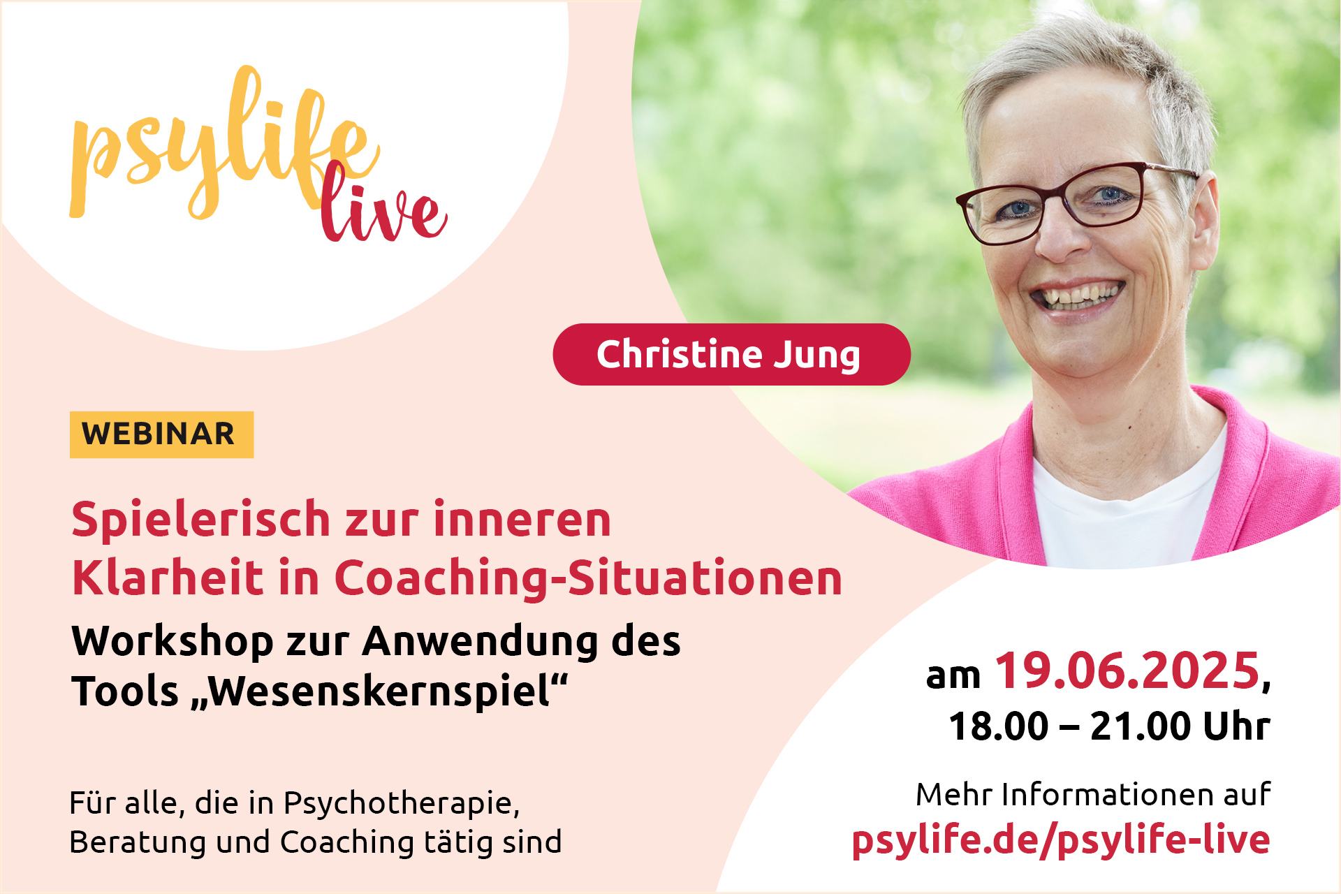 Webinar Spielerisch zur inneren Klarheit in Coaching Situationen mit Christine Jung am 19.06.2025