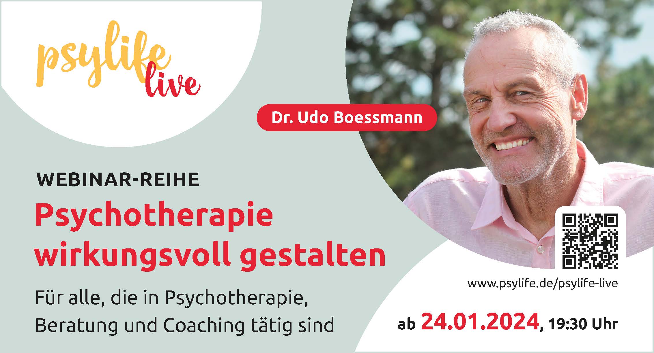 Anzeige zur Webinar-Reihe mit Udo Boessmann