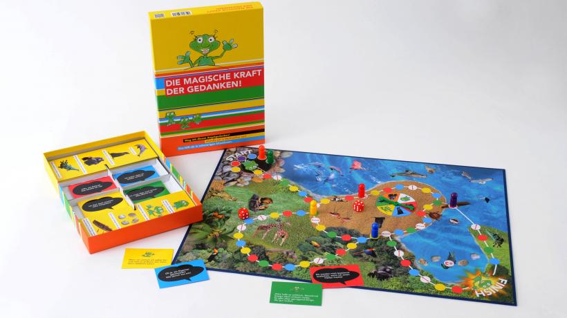 Das Brettspiel „Die magische Kraft der Gedanken“ (Foto: Super Coole Freunde) Das Brettspiel „Die magische Kraft der Gedanken“ (Foto: Super Coole Freunde)