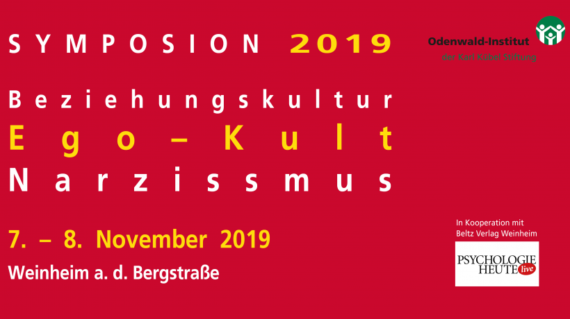 Symposium 2019. Beziehungskultur - Ego-Kult – Narzissmus (Quelle: Odenwald-Institut) Symposium 2019. Beziehungskultur - Ego-Kult – Narzissmus (Quelle: Odenwald-Institut)