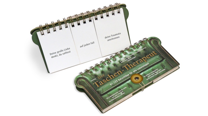 (Foto: MeterMorphosen GmbH) Taschen-Therapeut des MeterMorphosen Verlags