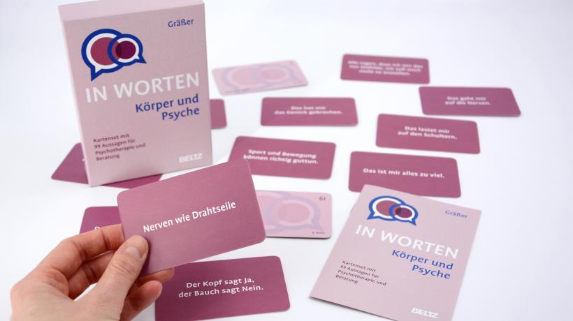 Das Kartenset „Körper und Psyche“ eignet sich besonders gut für den psychosomatischen Bereich. (Foto: Beltz Verlag)