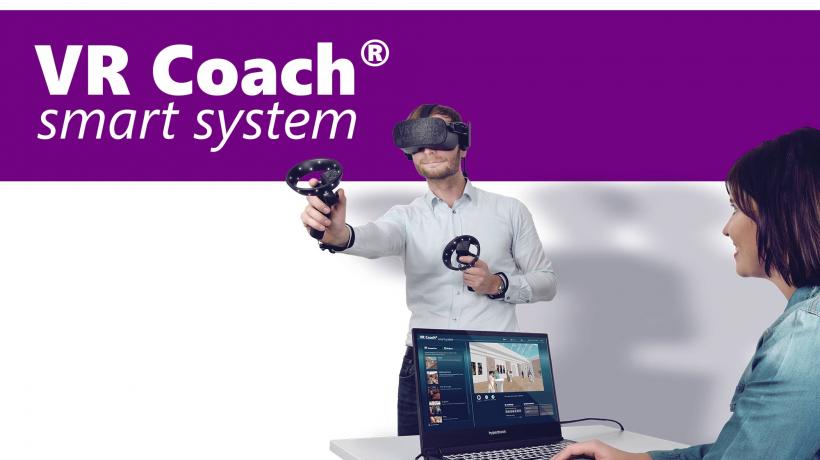 Das VR Coach® smart system ermöglicht dir einen einfachen und unkomplizierten Einsatz von Virtual-Reality-Therapie in deiner Privatpraxis. (Foto: VR Coach)