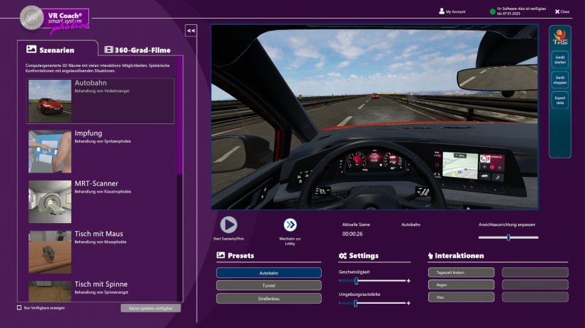 Bild: VR Coach GmbH Bildausschnitt aus dem VR-Szenario.