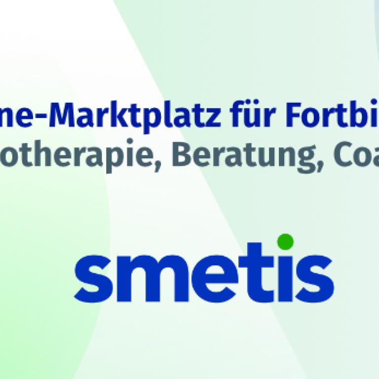Banner von smetis, dem Online-Marktplatz für Fortbildungen in Psychotherapie, Beratung und Coaching.