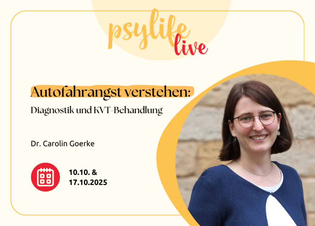 Webinar-Reihe: Autofahrangst verstehen und wirksam behandeln: Diagnostik und KVT-Behandlung