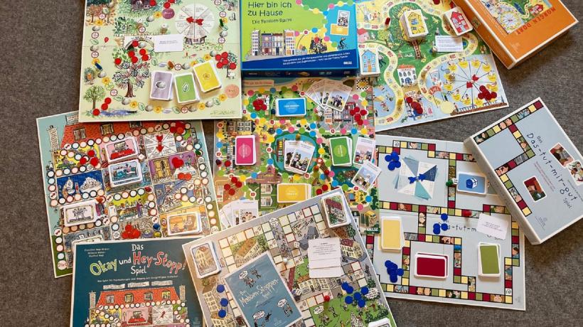 Spiele für unterschiedliche Themenbereiche.