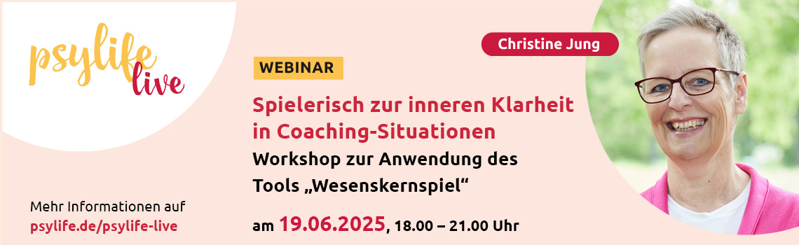 Werbebanner Webinar Wesenskernspiel