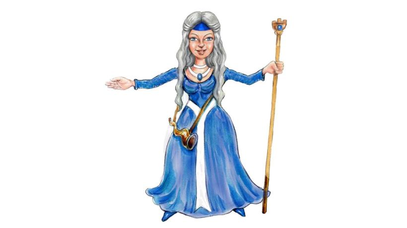 Grafik der Burgherrin