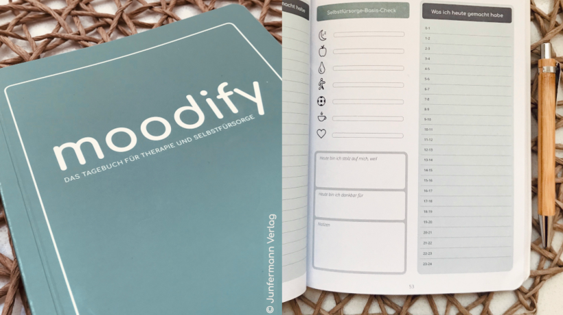 Gutes und praktikables Design zeichnet moodify aus. (Foto: Junfermann Verlag)