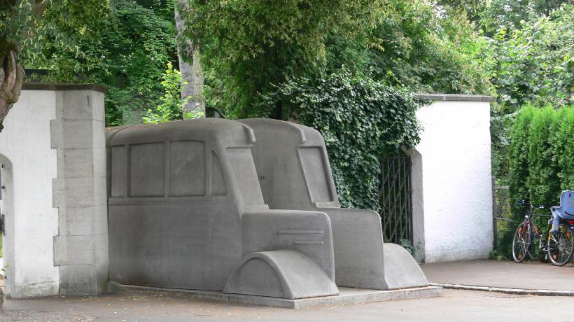 Das Denkmal der Grauen Busse in Ravensburg